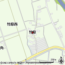 秋田県横手市平鹿町上吉田竹原周辺の地図