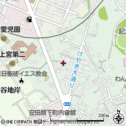 秋田県横手市横山町周辺の地図