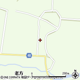 秋田県由利本荘市東由利老方老方78周辺の地図