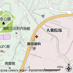 秋田県横手市前郷大乗院塚25周辺の地図