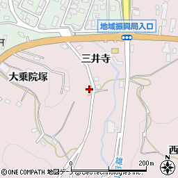 秋田県横手市前郷大乗院塚175周辺の地図