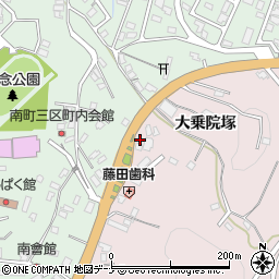 秋田県横手市前郷大乗院塚24周辺の地図