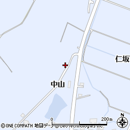 秋田県横手市赤坂中山110-1周辺の地図