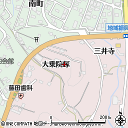 秋田県横手市前郷大乗院塚135周辺の地図