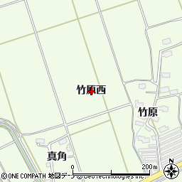 秋田県横手市平鹿町上吉田（竹原西）周辺の地図
