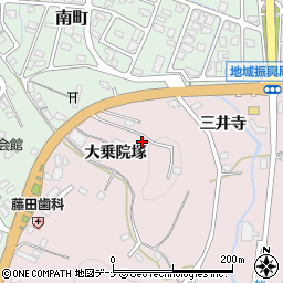 秋田県横手市前郷大乗院塚150周辺の地図
