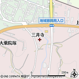 秋田県横手市前郷（三井寺）周辺の地図