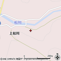 秋田県横手市山内大松川日影周辺の地図