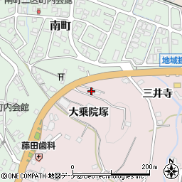 秋田県横手市前郷大乗院塚115周辺の地図
