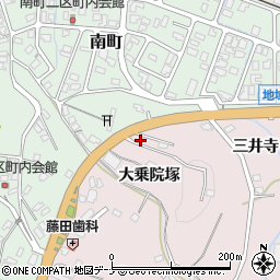 秋田県横手市前郷大乗院塚115-8周辺の地図