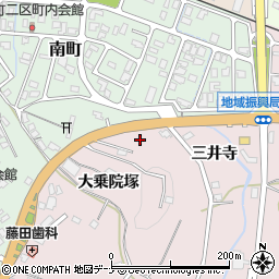 秋田県横手市前郷大乗院塚周辺の地図