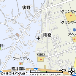 秋田県横手市赤坂後野91-9周辺の地図