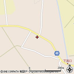 秋田県横手市平鹿町浅舞下高口周辺の地図