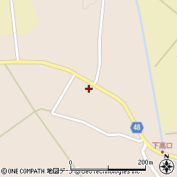 秋田県横手市平鹿町浅舞（下高口）周辺の地図