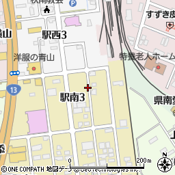 秋田県横手市安田樋渡周辺の地図