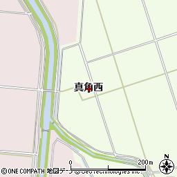 秋田県横手市平鹿町上吉田真角西周辺の地図