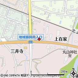 秋田県横手市前郷上在家周辺の地図