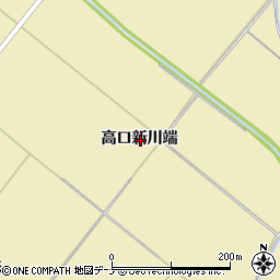 秋田県横手市平鹿町下吉田高口新川端周辺の地図