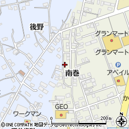 秋田県横手市婦気大堤西野周辺の地図