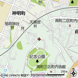 秋田県横手市南町周辺の地図