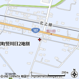 岩手県北上市和賀町竪川目２地割20-21周辺の地図