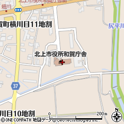 北上市立和賀図書館周辺の地図