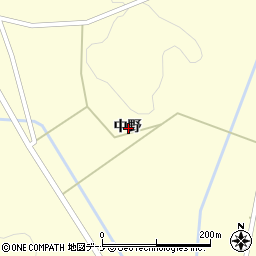 岩手県北上市口内町中野周辺の地図