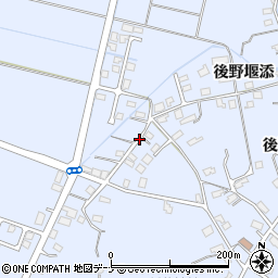 秋田県横手市赤坂周辺の地図
