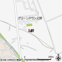 岩手県北上市二子町上野周辺の地図