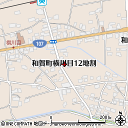 岩手県北上市和賀町横川目１２地割周辺の地図
