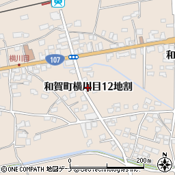 岩手県北上市和賀町横川目（１２地割）周辺の地図