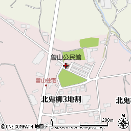 曽山公民館周辺の地図