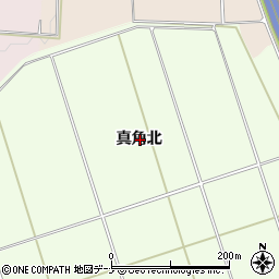 秋田県横手市平鹿町上吉田真角北周辺の地図