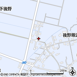秋田県横手市赤坂上後野239-1周辺の地図