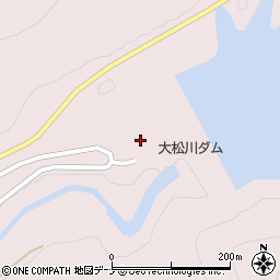 秋田県横手市山内大松川木戸口周辺の地図