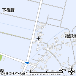 秋田県横手市赤坂上後野239-4周辺の地図