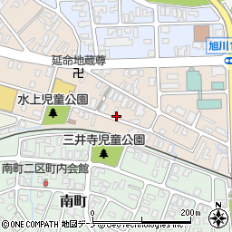 秋田県横手市平和町周辺の地図