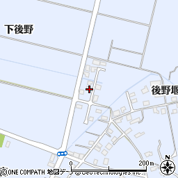 秋田県横手市赤坂上後野239周辺の地図