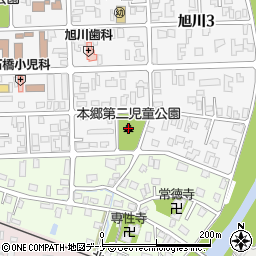 本郷第二児童公園周辺の地図