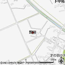 岩手県北上市二子町（野田）周辺の地図