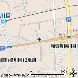 北上警察署横川目駐在所周辺の地図