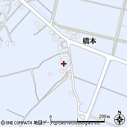 秋田県横手市赤坂城野岡42周辺の地図