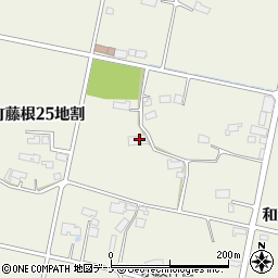 岩手県北上市和賀町藤根（２５地割）周辺の地図
