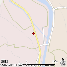 秋田県由利本荘市堰口山ノ下周辺の地図