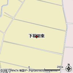 秋田県横手市平鹿町下吉田下福田東周辺の地図
