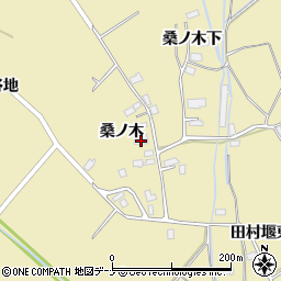 秋田県横手市平鹿町下吉田桑ノ木周辺の地図