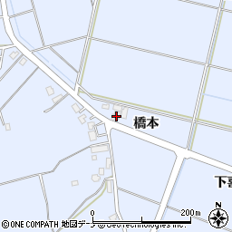 秋田県横手市赤坂橋本63-3周辺の地図