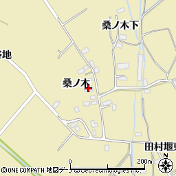 秋田県横手市平鹿町下吉田桑ノ木73周辺の地図