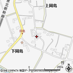岩手県北上市二子町上岡島128-8周辺の地図
