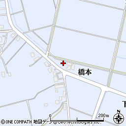 秋田県横手市赤坂橋本63-1周辺の地図